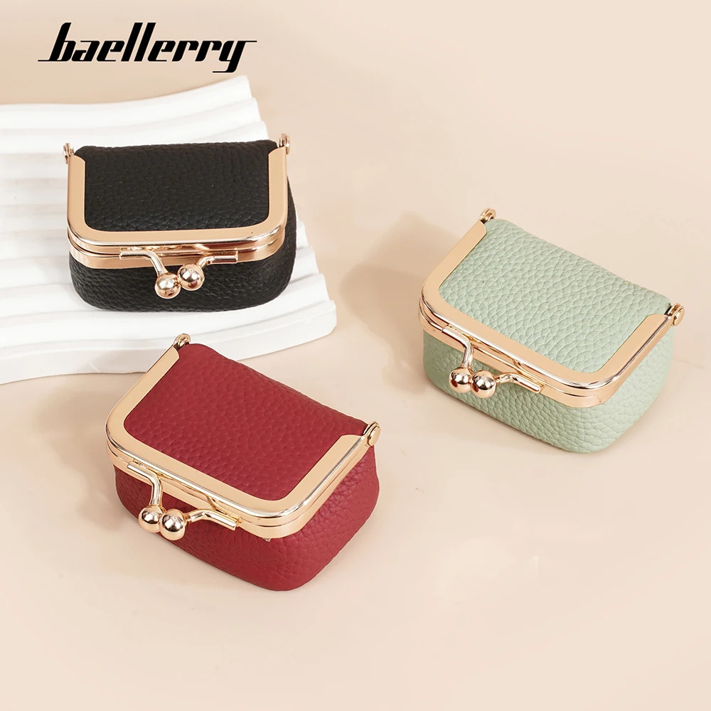 High Quality Genuine Leather Women Coin Wallets Simple Coin Pocket Ring Necklace Jewelry Case Female Coin Purses 251204