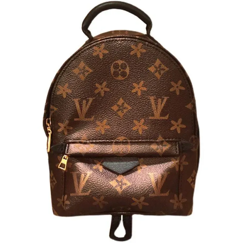 Sacs d'école de haute qualité pour enfants Mini taille Sacs à dos de luxe Femmes Lettres en cuir Épaule CrossBody Messenger Sac Lady Fleurs Voyag