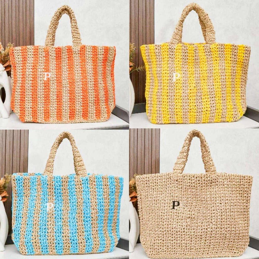 Luxury Triangle beach Straw Basket Designer shop bag Womens purse and handbag mens Clutch Raffias Crossbody bags Shoulder fashion weave travel vacat