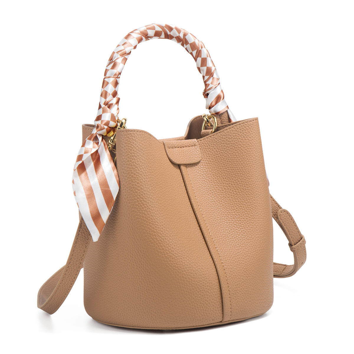 Bag 2025 new bag women's bag crossbody bag spring and summer high-end feeling leather handbag bucket bag box bag