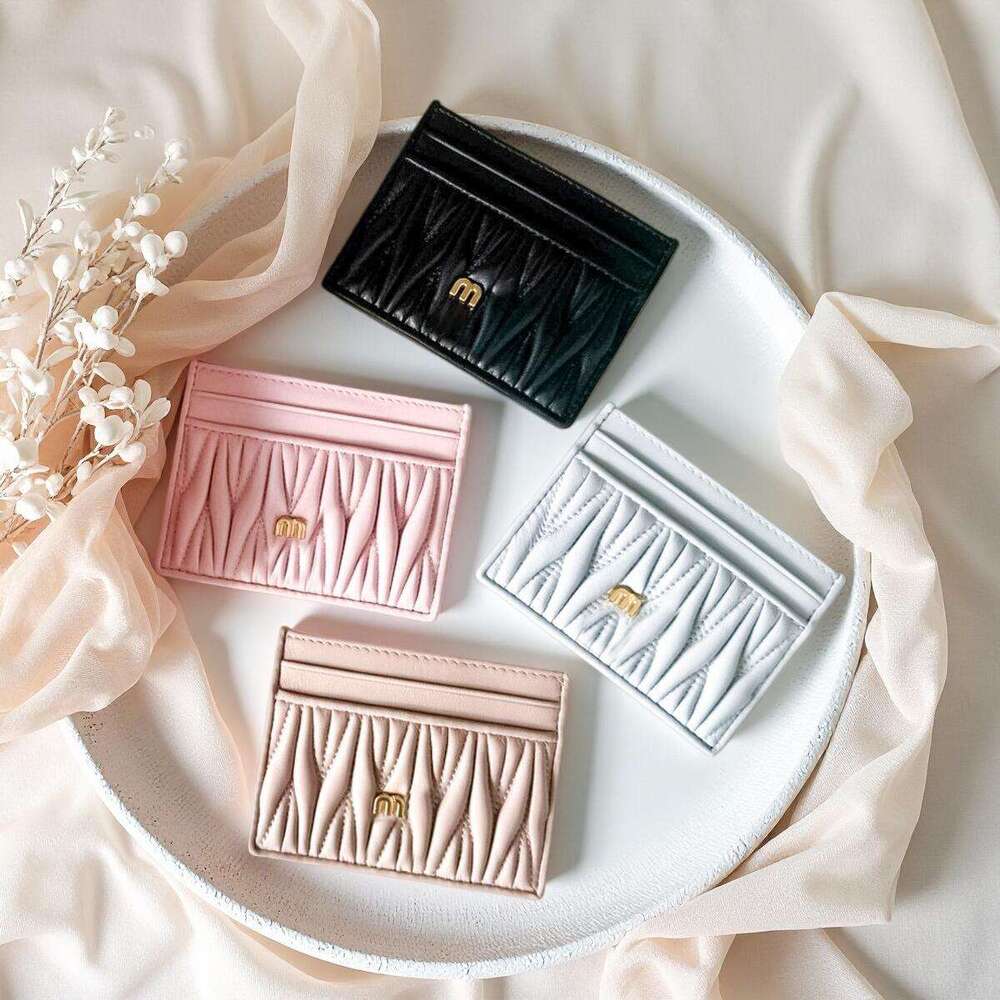 Top quality Designer card holder Mini wallet Luxury coin purse matelasse nappa leather Womens Mens wallets key pouch id card case small purses cardh