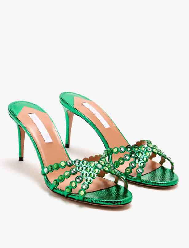 Designer Famous Slide Sandals Tequila Muller shoes crystal-embellished leather mules black Stiletto-heel Slippers suede Women's High Heels E-image-921624662
