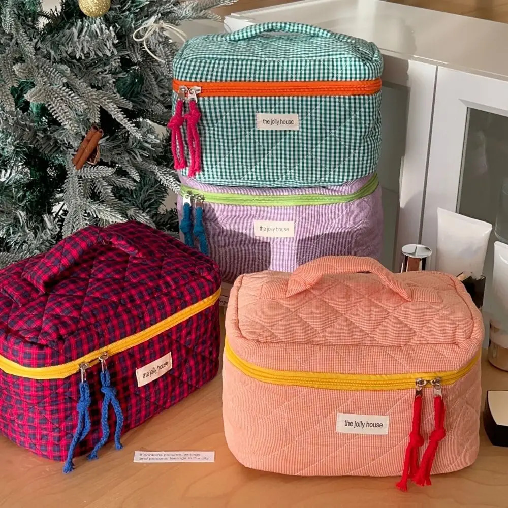 Colorful Makeup Bag Large Capacity Cosmetic Organizer Pouch Fashion Jewelry Handbag Portable Travel Storage Bag Toiletry Handbag 251204
