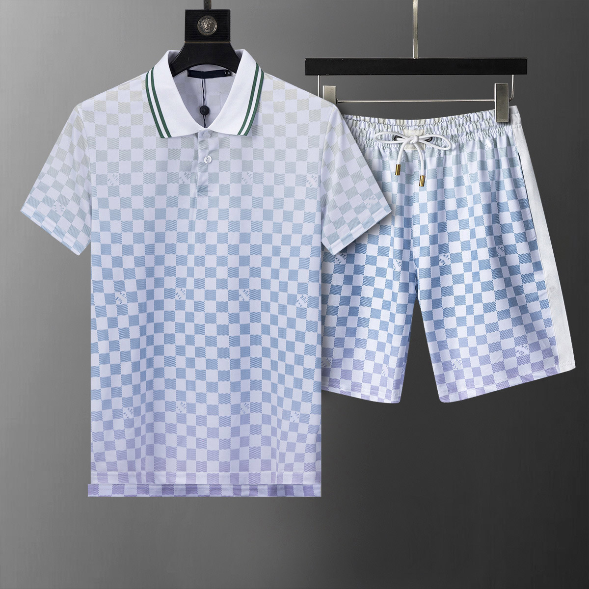 Mens Tracksuits Designer Suit Two Piece Set Fashion T Shirt Sports Sweatpants Sets Summer Sportswears Outfits M-3XL