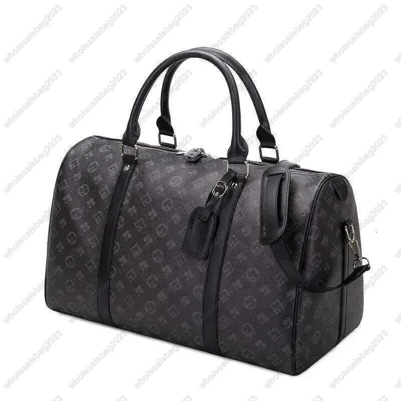 Luxury Designer bag 55CM Leather men women Duffel Bags Suitcases luggage Sport Outdoor Packs shoulder bags messenger bag Totes bags Unisex handbags