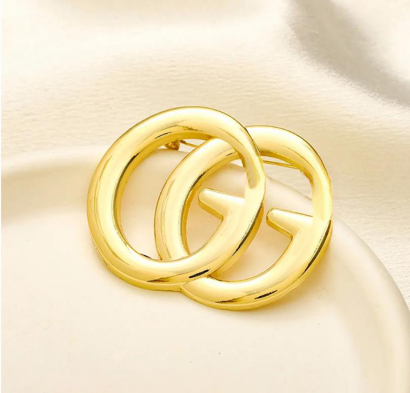 20style 18G Gold Plated pendan Brooch Designer Jewelry Women Brand Letter Brooches High Quality Pins Wedding Gift