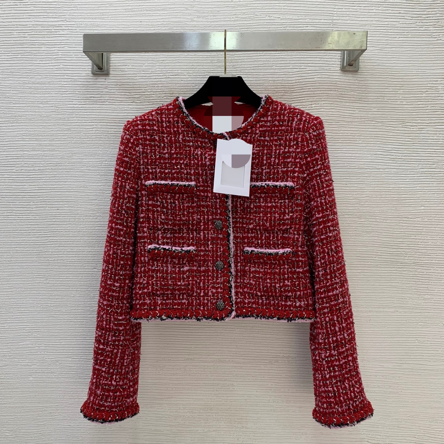 1105 XXXL 2026 Milan Runway Coat Autumn Brand SAme Style Coat Crew Neck Black High Quality Long Sleeve Womens clothes Fashion G25120546