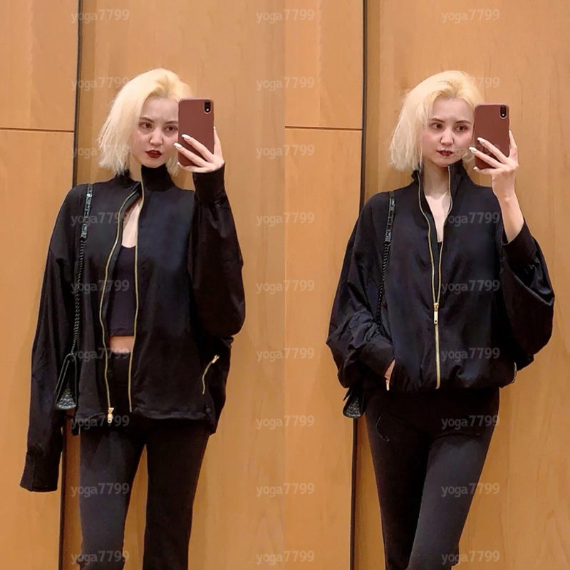 Yoga Jacket Sports Coat Gym Outfits Jacket Womens Jackets Workout Sport Batwing Sleeve Coat Fitness Jackets Quick-Dry Tops Solid Zipper Up Sweatshir