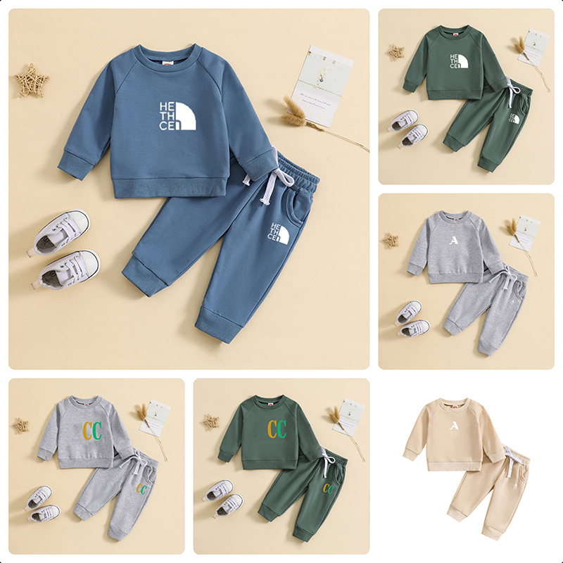 Casual Kids Designer Clothes Outdoor Boys Tracksuit Long Sleeves Kids Clothes Pullover Kids Hoodie Set Children Hoodies Girls Tracksuits