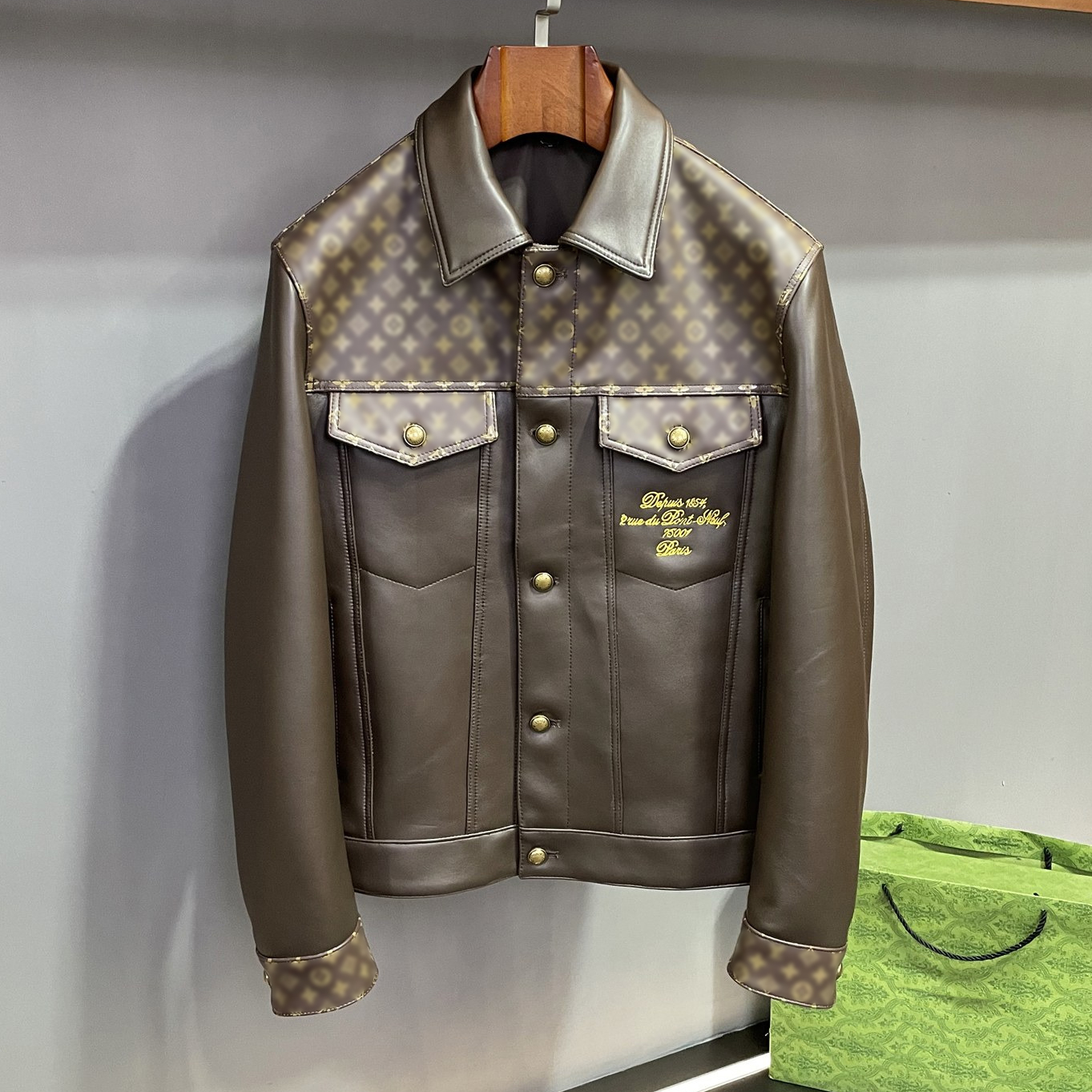 Men's plus size Outerwear Genuine Leather Coats Puffer Jacket hoodie suit hooded casual fashion top quality designer jackets B1u6116