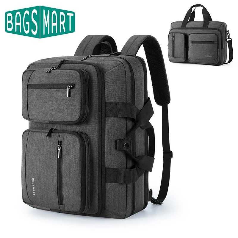 BAGSMART Borsa per laptop 3 in 1 per uomo Zaino Valigetta per computer idrorepellente per 173 Borsa a tracolla per laptop Viaggi d'affari K251206