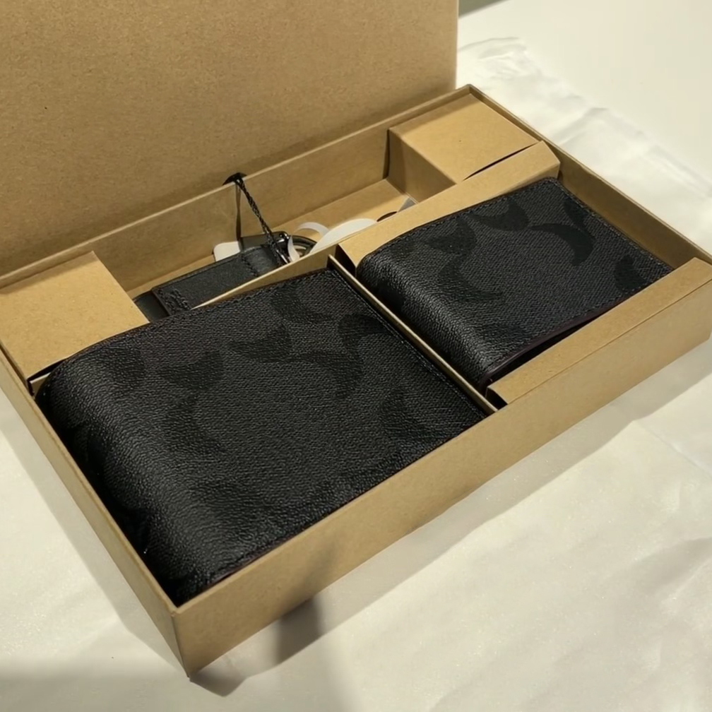 10A Gift boxed wallet luxury men womens wallet designer purse cardholder purses designer woman handbag mens wallets portefeuille porte monnaie03