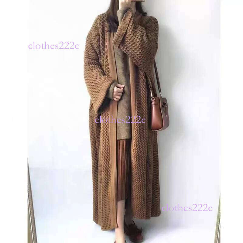 Thicken Loose Cardigan Sweater Coat Long Sleeve Warm Knit Outerwear V-Neck Casual Office Jacket For Women Fall Winter