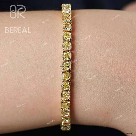 Pass Tester VVS Moissanite Chain High-grade Gold 925 Sterling Silver Tennis Necklace Women's Jewelry