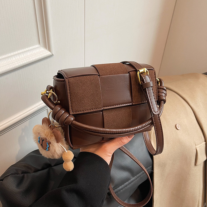 New Fashion Light Luxury Women's Splicing Small Square Bag Christmas Gift Luxury Phimosis Leather Single Shoulder Crossbody Bag Designer Bag