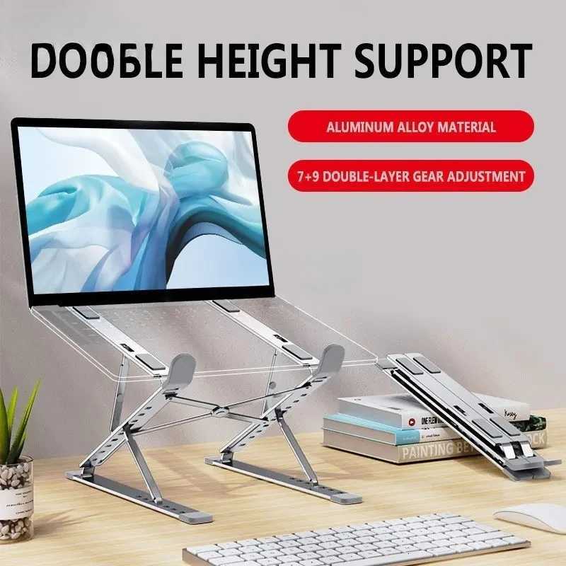 N8 N3 Laptop Stand Aluminum for book Adjustable Portable Stabe Laptop Stand Cooling Stand Foldable Notebook Holder C251208-image-1087683285
