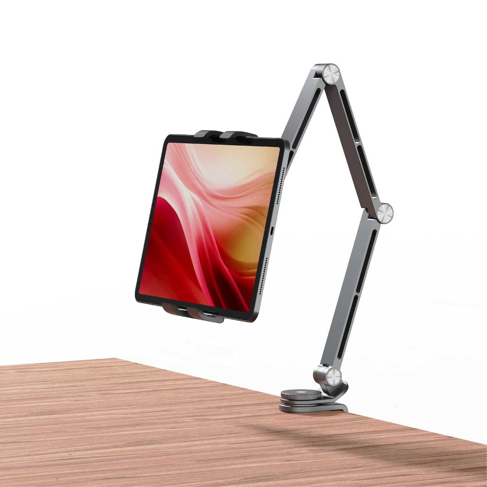 Kimdoole Tablet Desktop Cantilr Bracket ports Table Mobile Phones Portable monitor Adjustable Rotating Tablet Clip Bracket C251208-image-1087683730