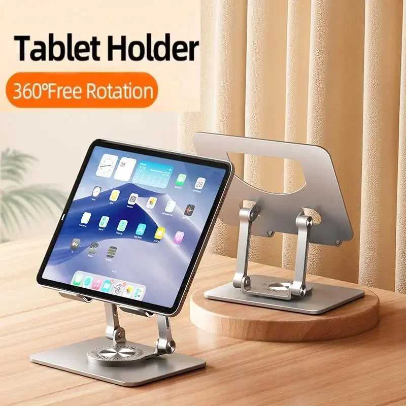 360 Rotatable Tablet Stand Adjustable Foldable Desktop Stand Holder Cpatible For 47-12 Inch Ipad Pro/Air/Min Laptop Tablet C251208-image-1087684051
