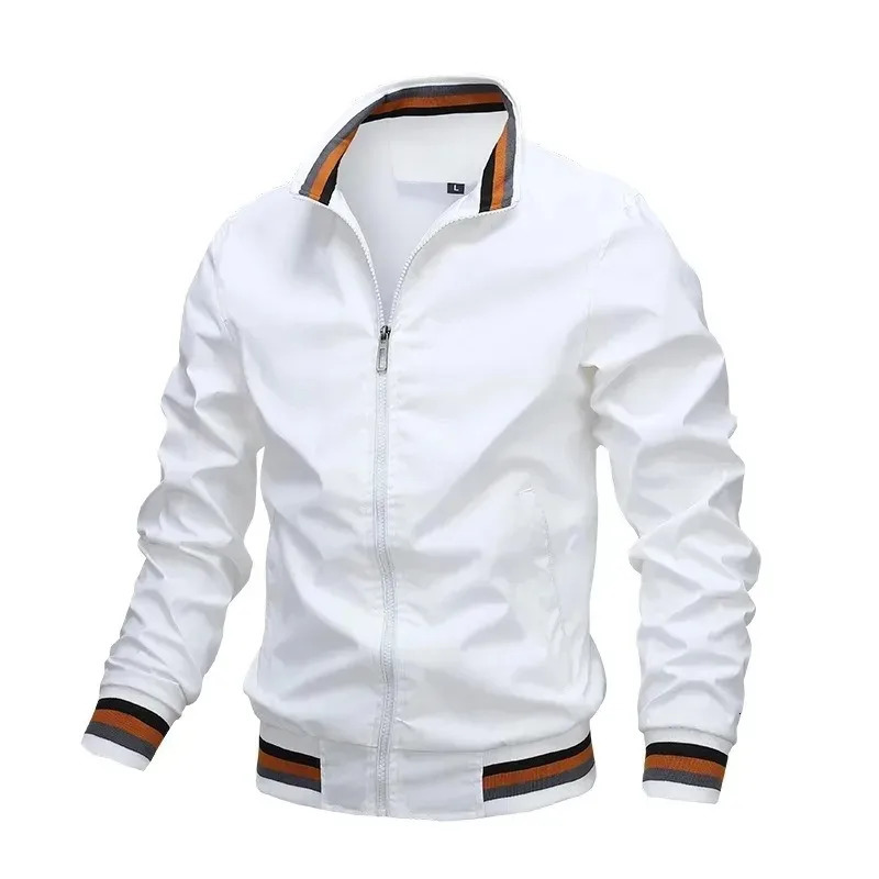 Spring And Autumn Fashion StandUp Casual Zipper Jacket High Quality Windproof Rainproof Outdoor Sports 251129