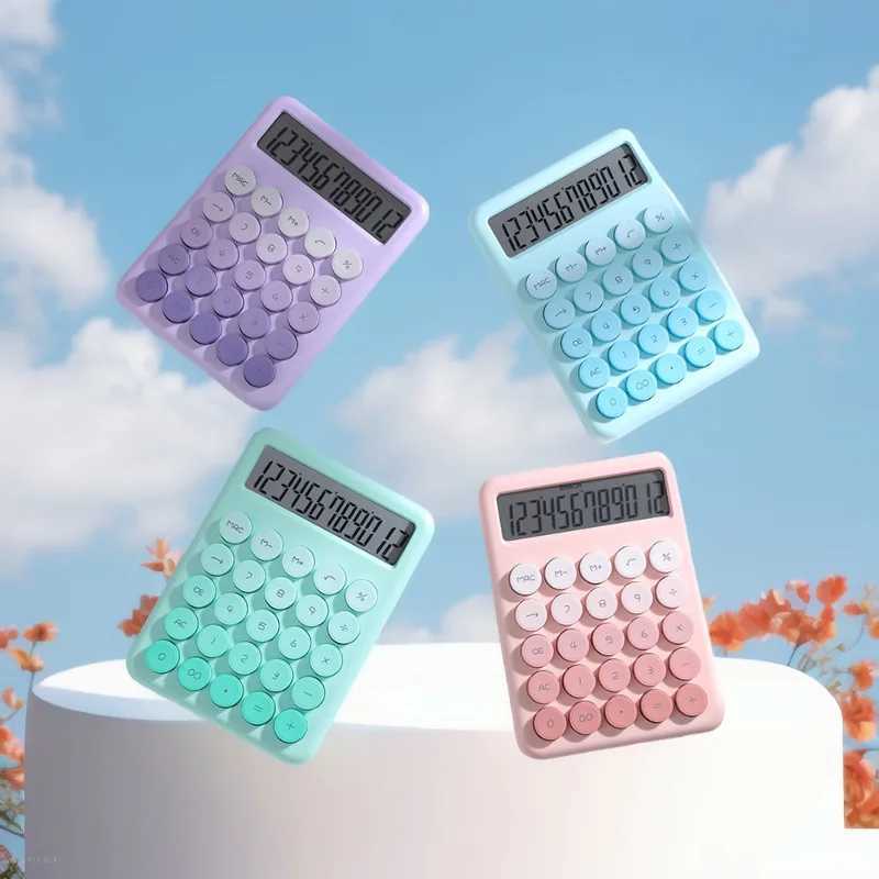 Cute Design 12Digit Desktop Calcator with Easy To Read Screen and Quiet Key for Quiet Lovely Environment for Students H251208-image-1087661824