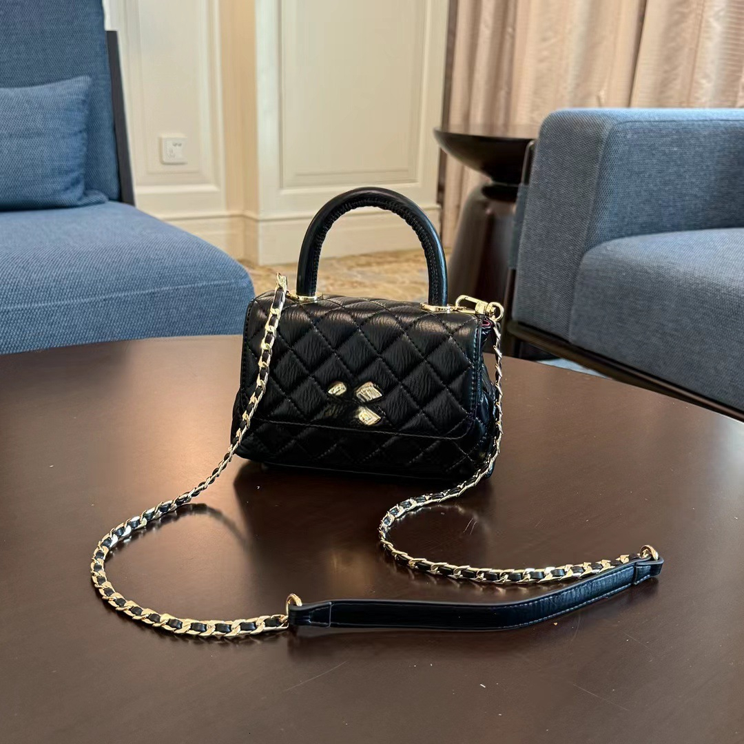 2025 New Fashionable Small Fragrant Style Quilted Chain Bag Handbag Women's Fashion Shoulder Bag Designer Multi functional Crossbody Bag