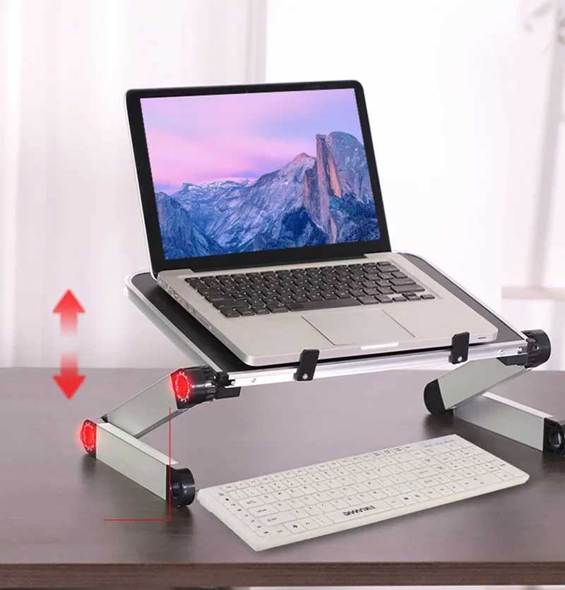 Portable Folding Holder Aluminum Alloy Laptop Stand Desk Bed Table Stand Notebook Cputer Anti-Skid Bracket for 11-17 Inch C251208-image-1087683479