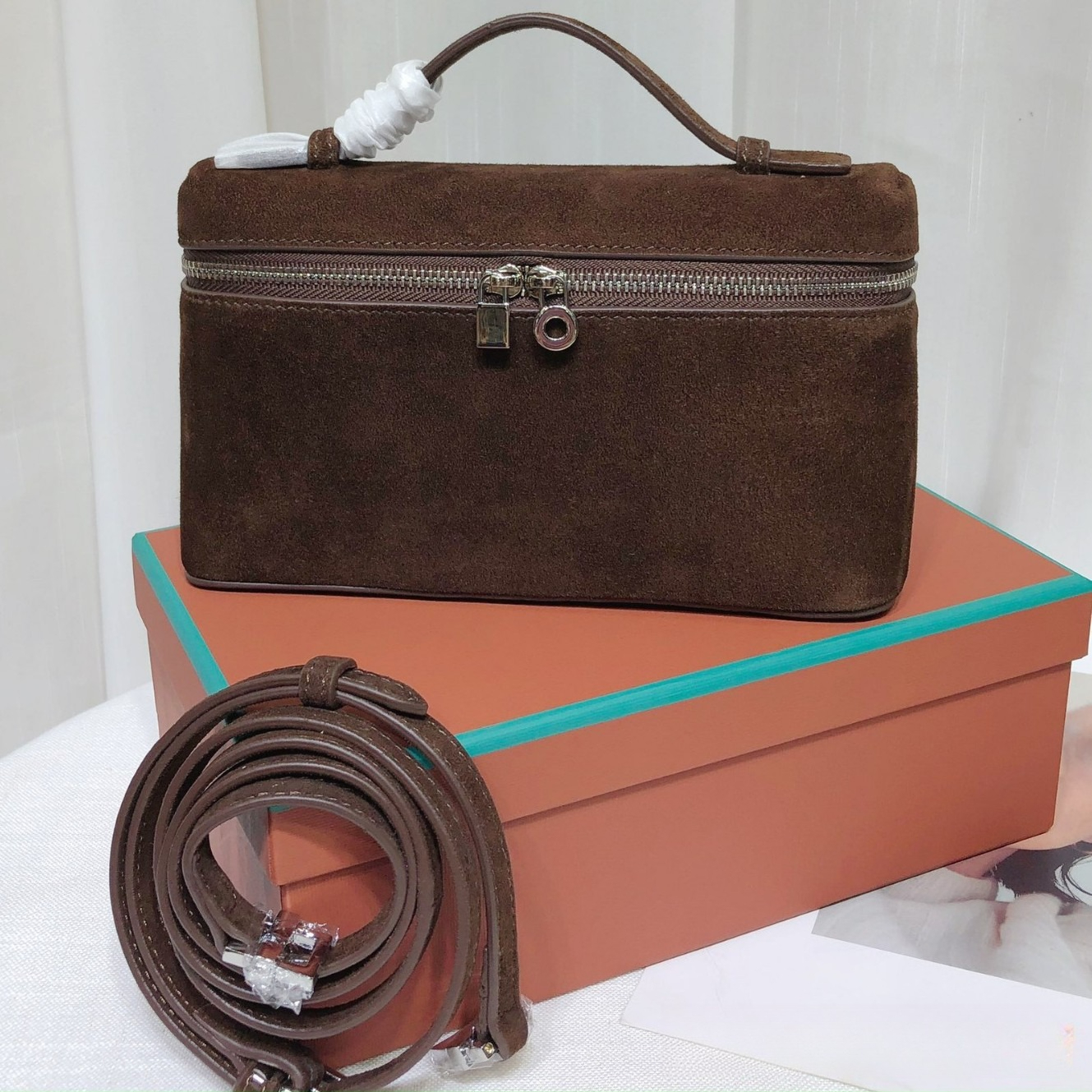 Sac de créateur haut de gamme sac de boîte à déjeuner en cuir de fleur supérieure de haute qualité sac en nubuck en daim de qualité supérieure sa