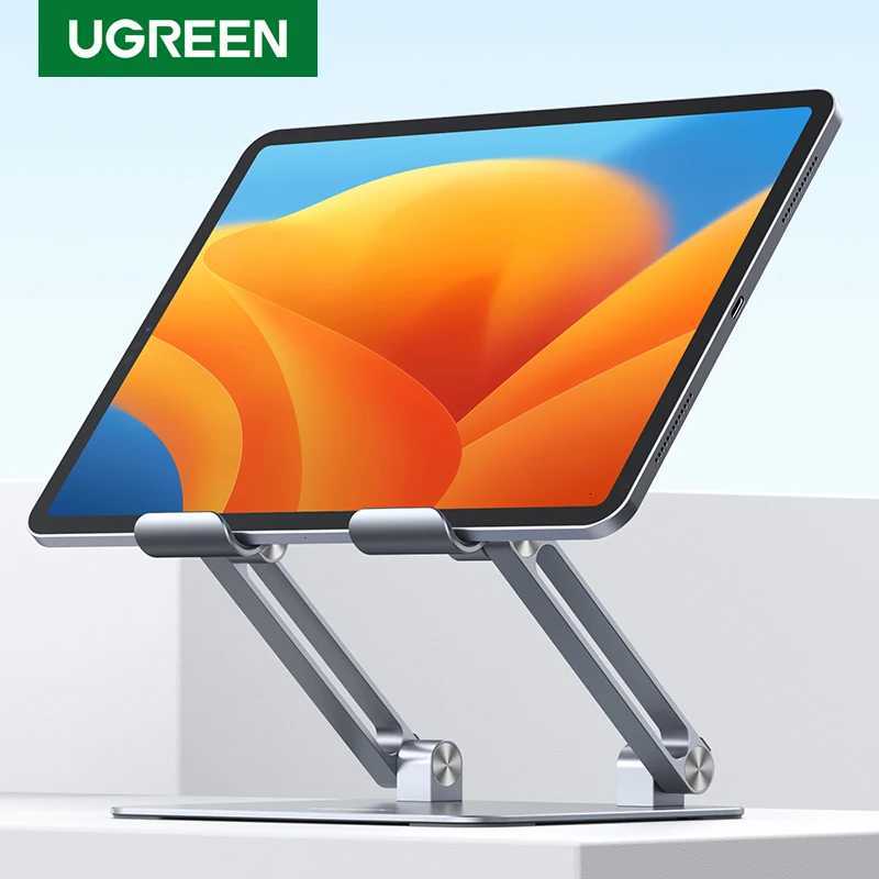 UGREEN Tablet Phone Stand Aluminum iPad Stand For iPad Pro iPhone Xiai Tablet port Laptop Stand Phone Holder Tablet Stand C2512081-image-1087720626