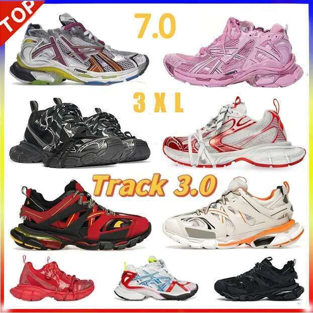 designer shoes 7 womens mens track 3.0 shoes paris transmit sense sneakers black white pink green colorful burgundy trainers big size 13 luxury shoe