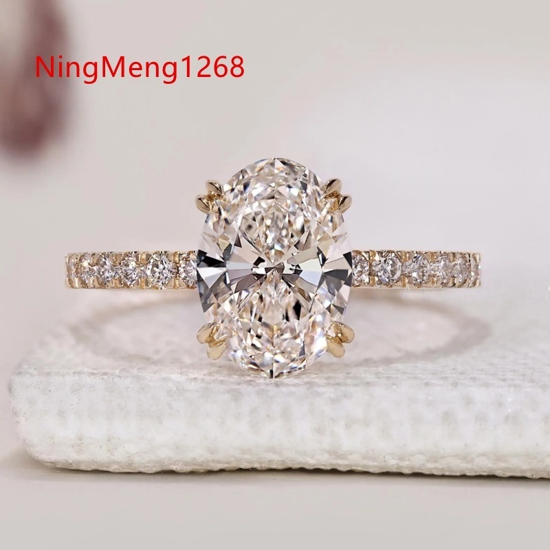 14k 18k Solid Gold Lab Grown Diamond Engagement Ring for Men Women Igi Gia Certified 2ct 3ct Vvs Lab Diamond Jewelry Custom