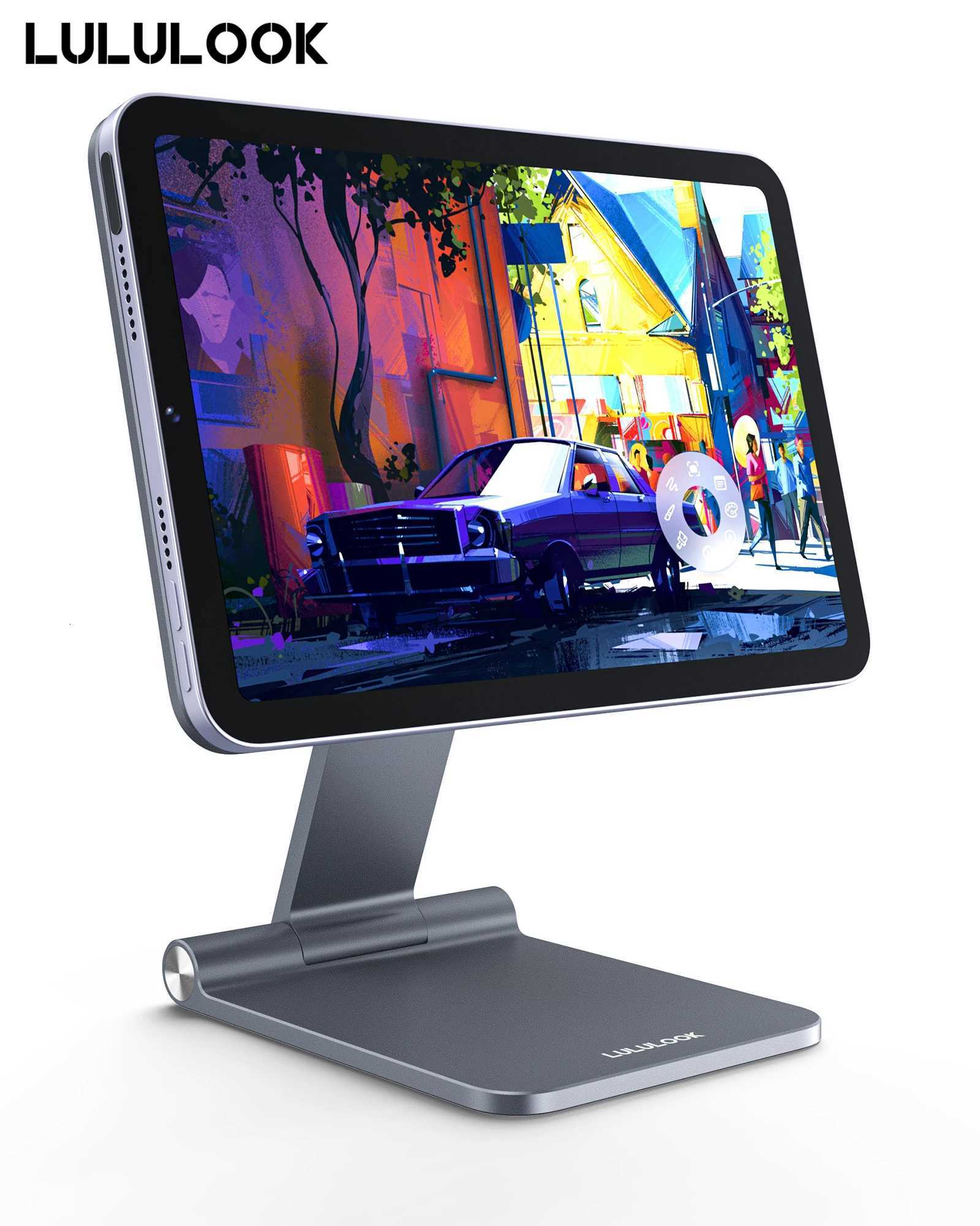 LOOK Foldable Magnetic Stand for iPad Mini7 6 Adjustable Desk Holder Aluminum Rotatable Floating Stand for iPad Mini 6 C251208-image-1087683816