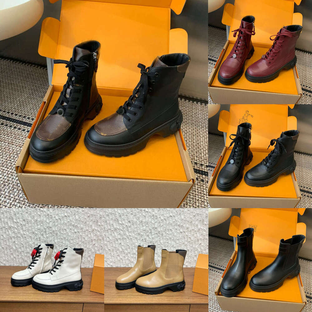 luxury Ankle Boots designer woman Shoe Squad Lace-up high top platform Boot Women Chelsea dress womens Calf leather Slip On Ruby Mid-Calf ride knigh