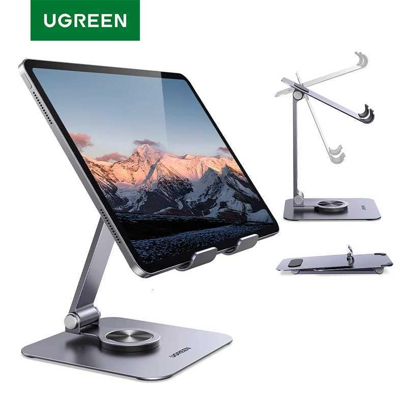 UGREEN Tablet Phone Stand For iPad Pro iPhone Xiai Tablet port 360Rotatable Aluminum iPad Stand Laptop Stand Tablet Holder C251208-image-1087683698