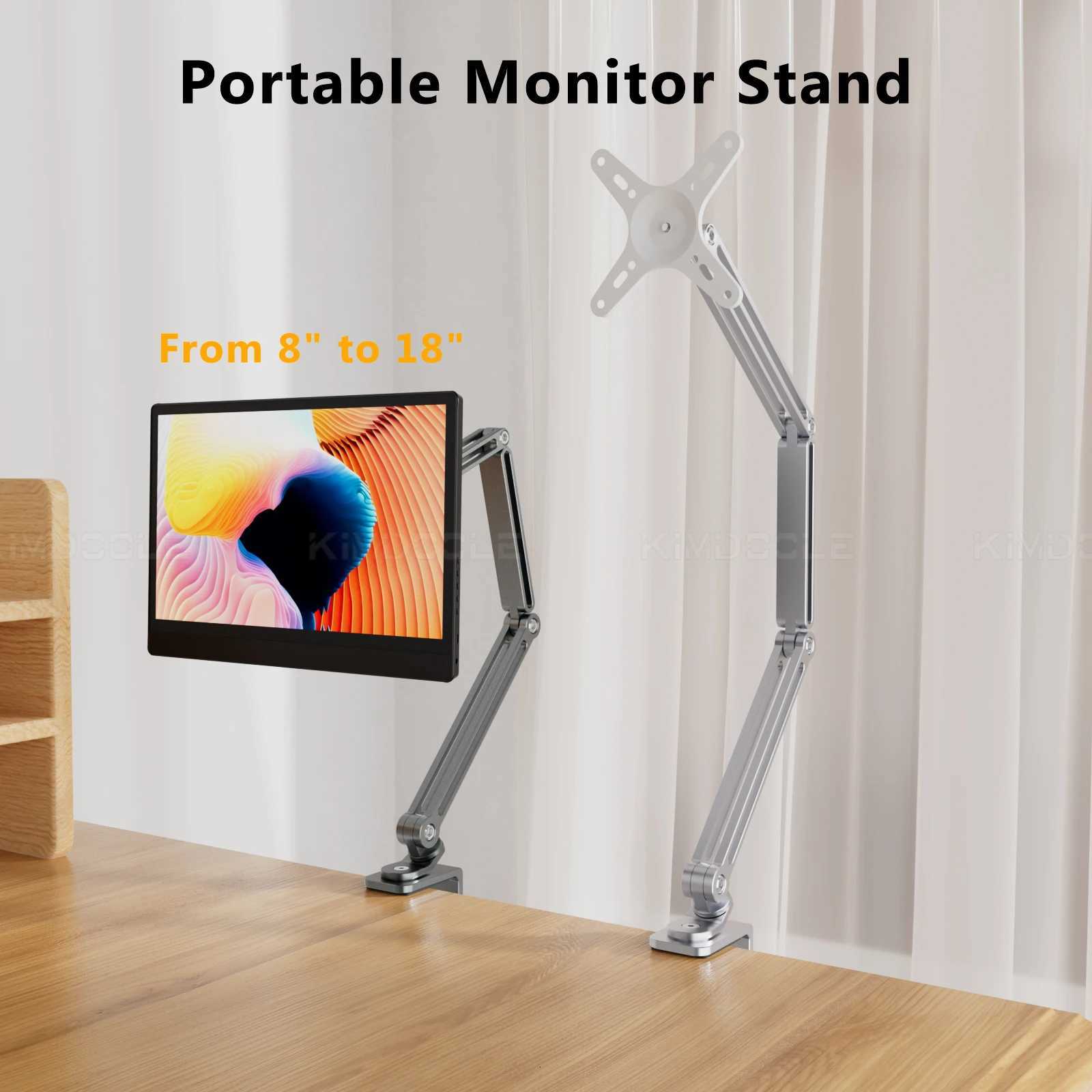 Long Stand For Monitor Stand iPad Galaxy Xiai Tablet Kindler Tablet Desk Holder Magnetic Bed Phone Stand Clip Mount C251208-image-1087683886