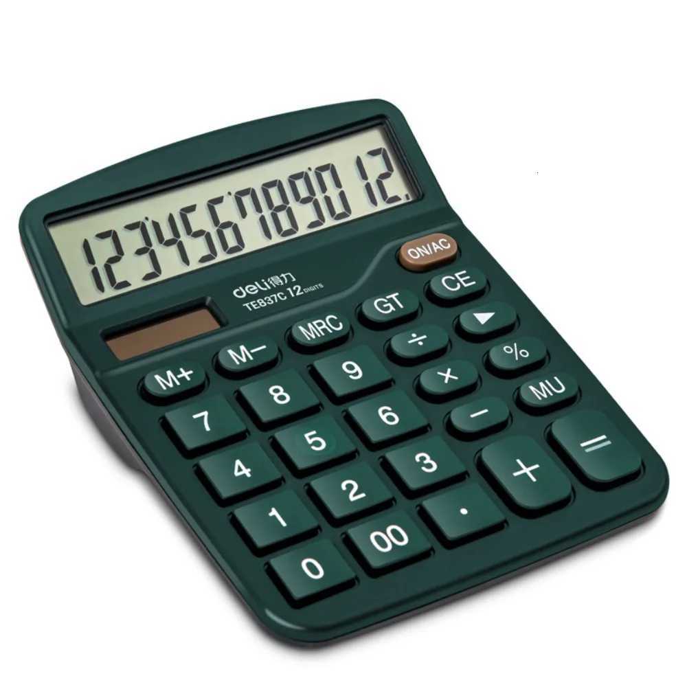 12 Digits Electronic Calcator Accounting Tools Lightweight Scientific Calcator Dual Power Supply Candy Color H251208-image-1087658190