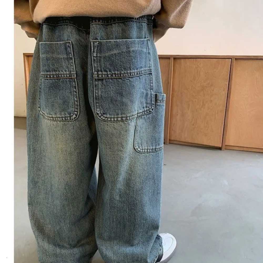 6216 Children Fried Street Pants 2025 Spring and Autumn Hot Sale Boys Jeans Casual Loose 2-10Year Kids Denim PantsT251208