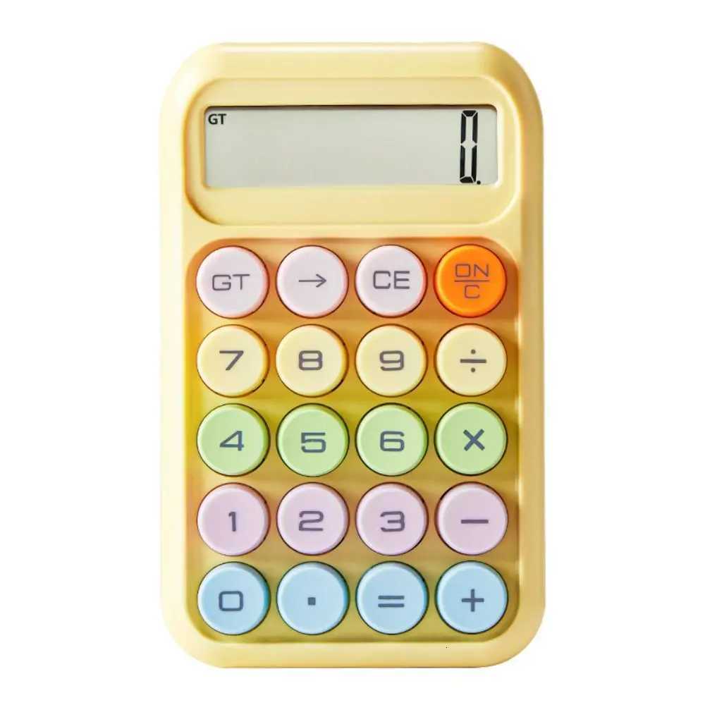 12 Digits Candy Color Calcator Anti-slip Pad Mechanical Keyboard Arithmetic Calcator Large Screen Cute H251208-image-1087662056