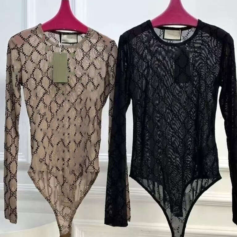 Camicia base slim fit con stampa a maniche lunghe di marca G, girocollo, per donna, celebrità di Internet elegante e sexy, versatile 1bcc