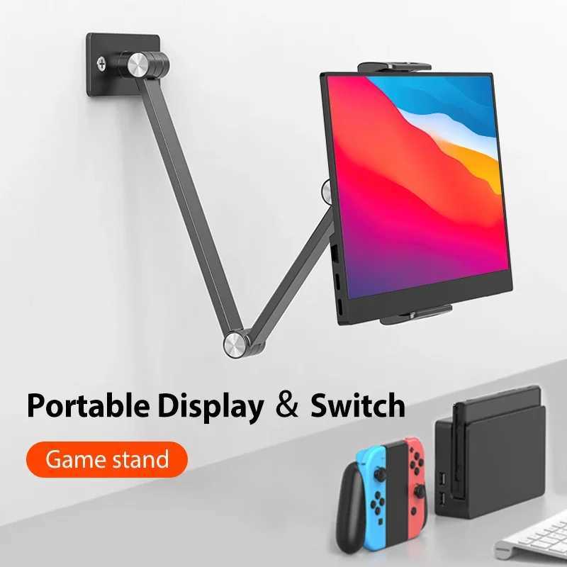 Adjustable Tablet Wall Mount Phone Stand Long 360 Degree Rotatable Height Angle Desk Bed Holder for 47-129 port Ipad C251208-image-1087683959