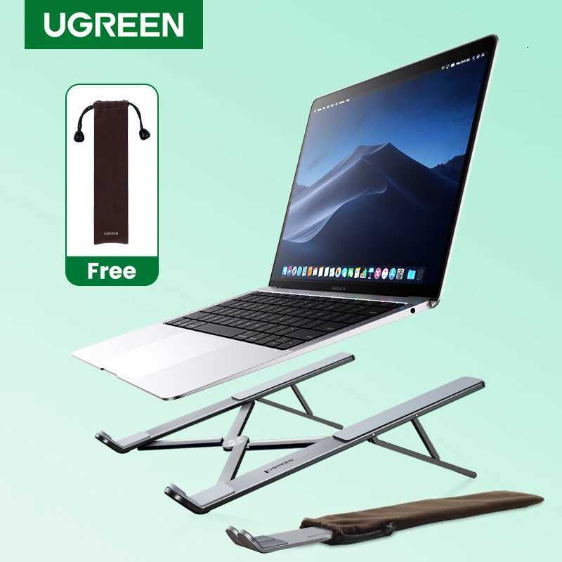 UGREEN Laptop Stand Holder For Book Air Pro Foldable Aluminum Notebook Stand Tablet Stand Laptop PC port book Stand C251208-image-1087683638
