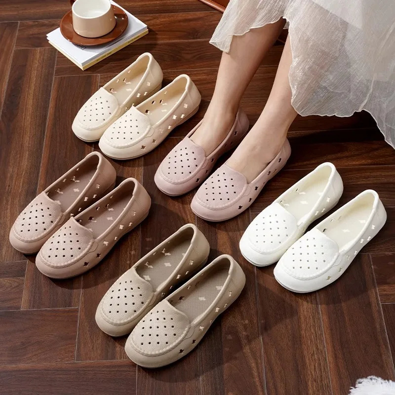 womens shoes summer 2025 sale shoes Korean-style womens breathable casual shoes Lightweight soft-soled sandal EVA shoe 251201