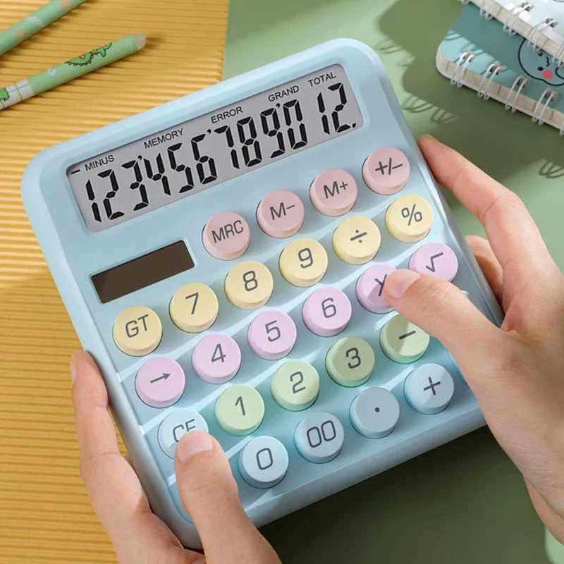 Ins Dopamine Candy Color Calcators Large Display Mechanical Dot Keyboard Back To School Supplies Students/Finance Stationery H251208-image-1087662021