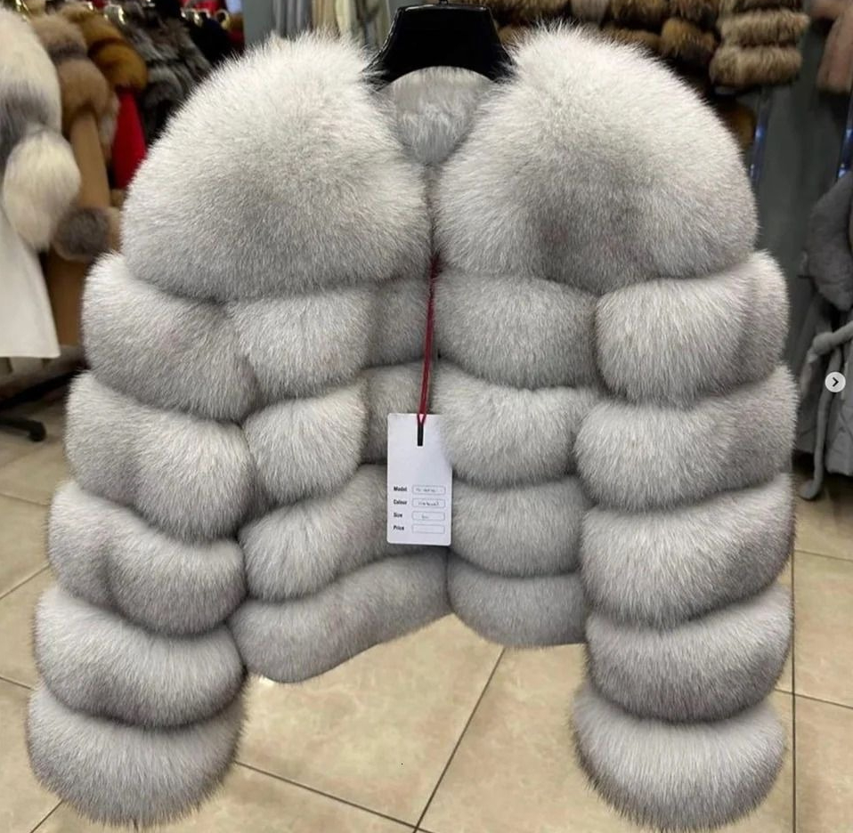 Fur jacket Women faux fur Coat Real Winter WomenS Fashion Leather And Skin Clothing Natural In Coats Jackets Outerwear coat nickel_store