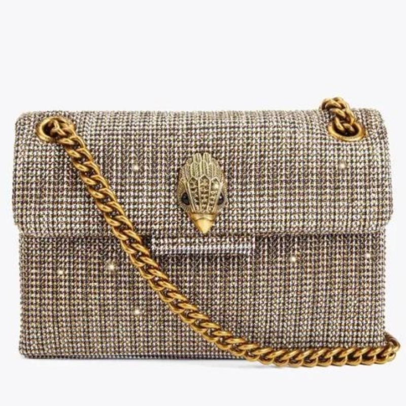 2026 New Designer Houndstooth Studded Versatile Shoulder Fashion Crossbody Eagle Head Bag High-Quality Women's Handbag