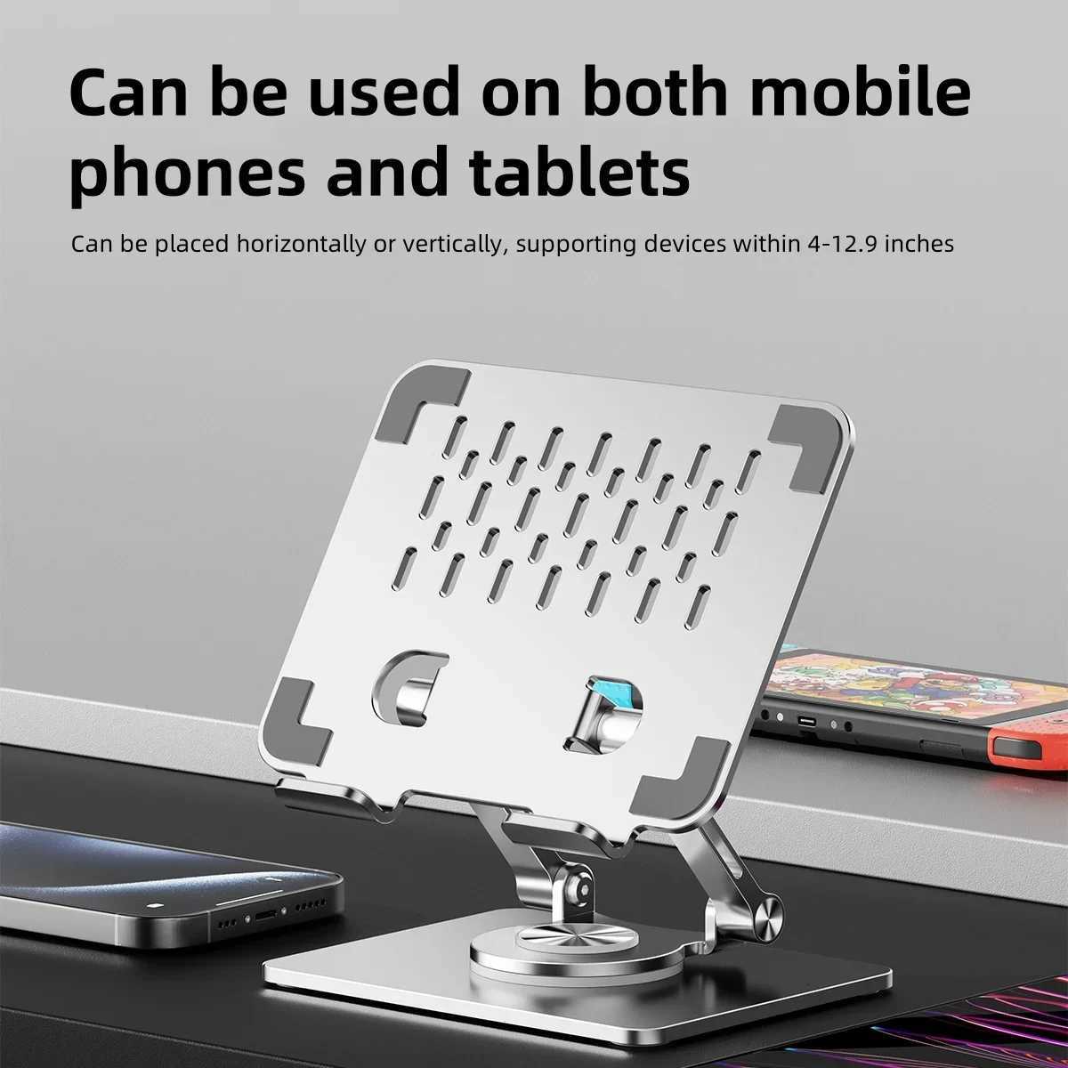 Laptop Stand Aluminium Alloy Ergonic Riser Tablet Holder Cooling Bracket 360 For book Len Notebook C251208-image-1087683306