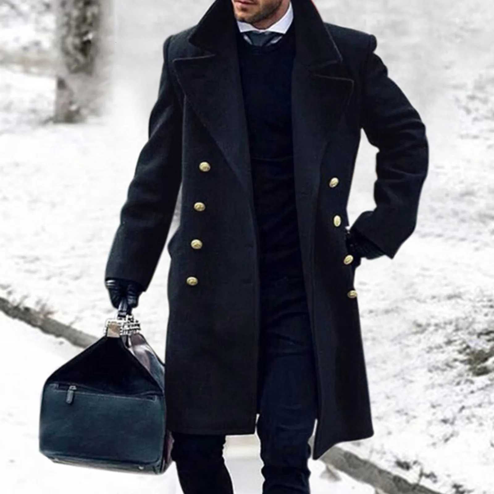 Outdoor Jacket MenS Winter Hot Warm Fashion Coat Woolen Overcoat For Man Clothes Streetwear Chamarras Para Hombre 2025 M251208