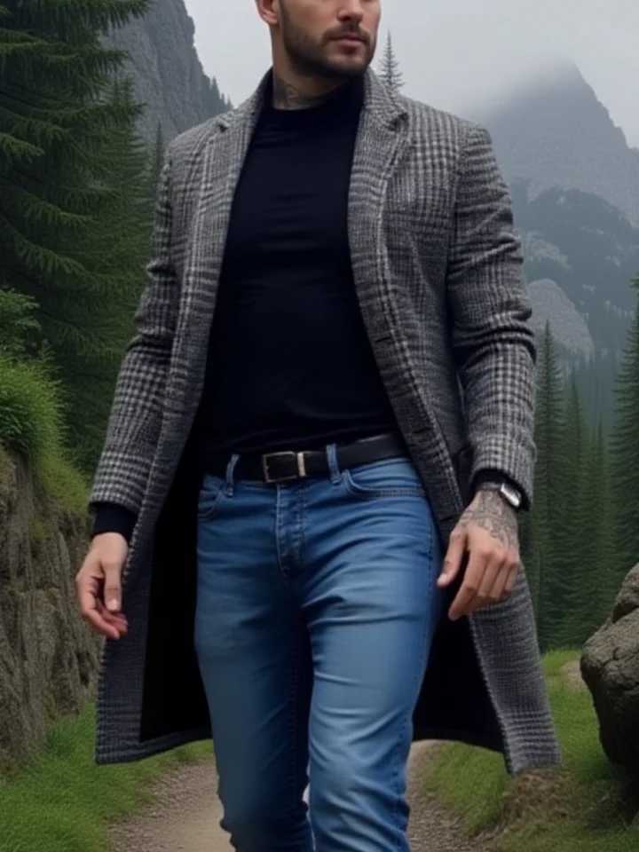 Cappotto invernale must have Cappotto classico da uomo a quadretti trapuntato calore slim monopetto con fodera taglia EU per ogni occasione M251208