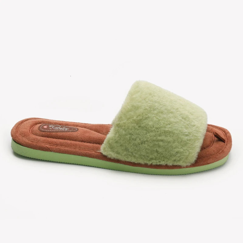 Bebealy Fashion Cozy Women Slippers Winter Warm Flat Slippers For Women Indoor House Furry Women Slippers Warm Plush Women Shoes 251204