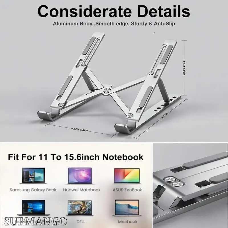 Portable Laptop Stand Aluminum Notebook port Cputer Bracket book Air Pro Holder Accessories Foldable Lap Top Base For Pc C251208-image-1087683254