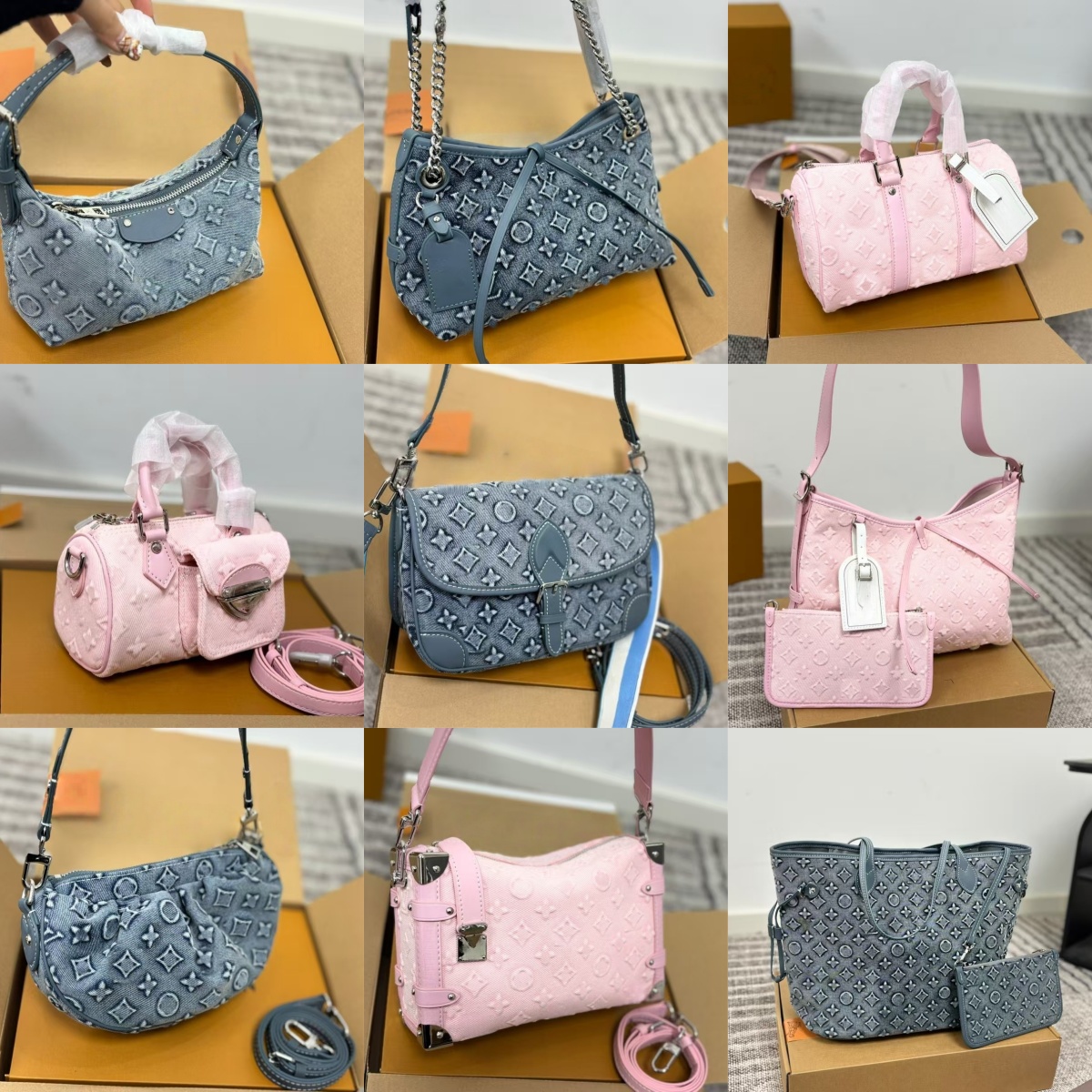 Fashion Designer Denim Handbag Womens Shoulder Bag Minimalist And Mini Design Casual And Versatile Style High Quality Multi Functional Large Capacit